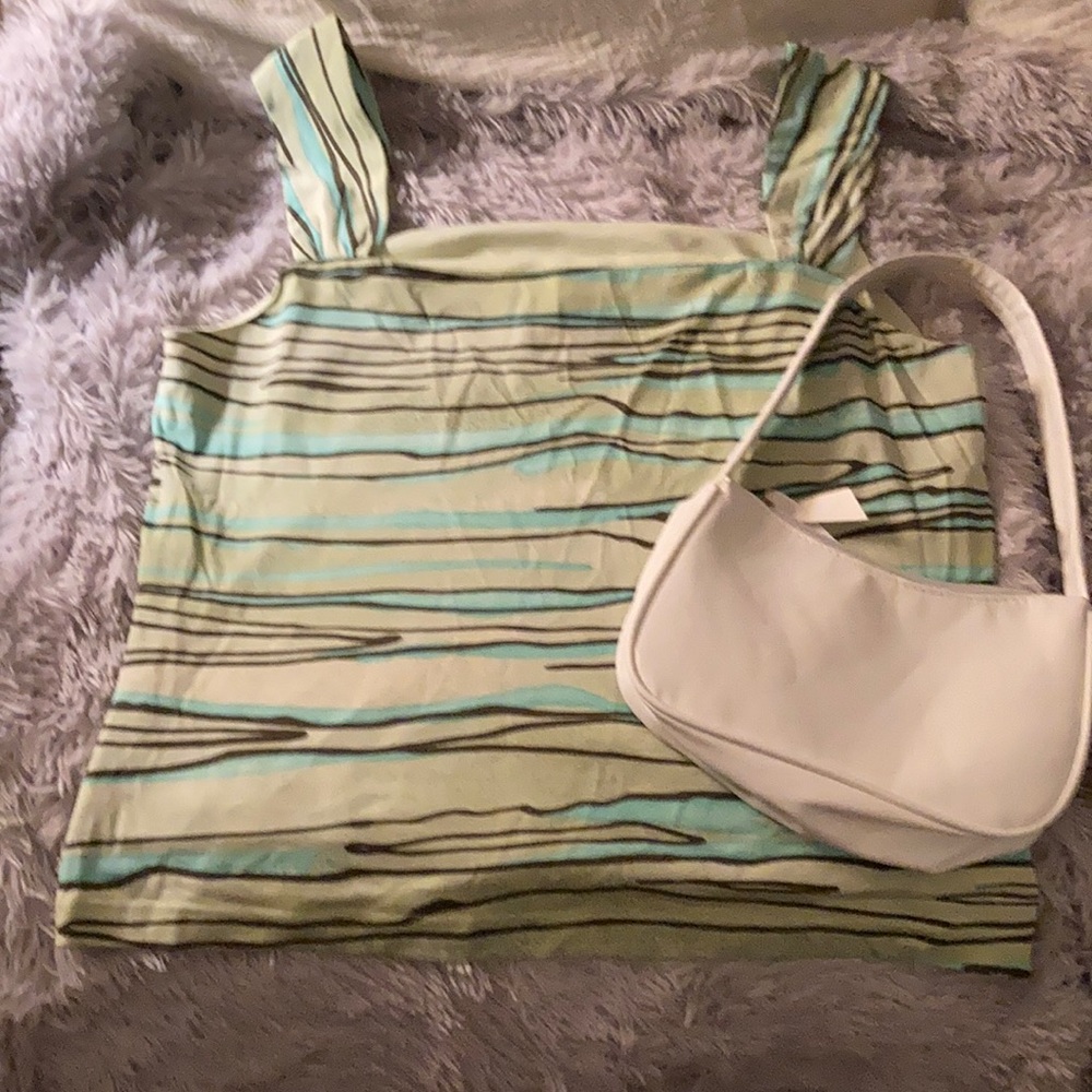 Y2K cropped tank top 💗 size large!